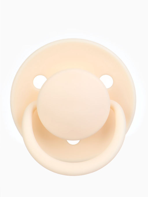 Соски-пустышки, от 6 мес., латекс, классические, в контейнере, набор из 2 шт., айвори/зелёный, M&B