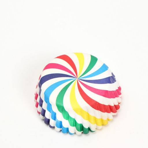 Цена за 300 шт. Форма для выпечки кексов бумажная UPAK LAND «Радуга», 3.5×2 см, одноразовая, разноцветная