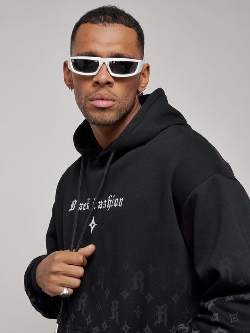 Спортивный костюм мужской трикотажный демисезонный черного цвета 12010Ch - Mtforce фото 14