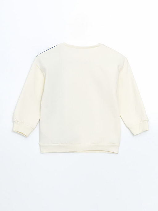 Bisiklet Yaka Bask?l? Erkek ?ocuk Sweatshirt - Waikiki фото 2