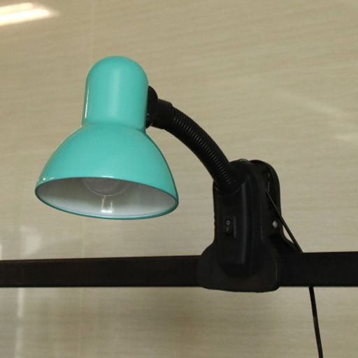 Светильник настольный на прищепке зеленый / 108BXIAO-3 / Ex27 /уп 70/ - ГалеонТрейд фото 2