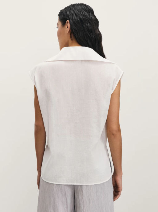 Блузка из жатой ткани с отложным воротником / Zarina  фото 5