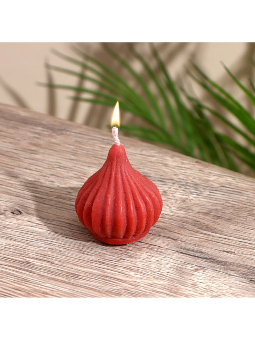 Цена за 2 шт. Свеча "Луковица" 5х5х5 см, соевый воск МИКС