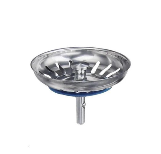 Фильтр для слива раковины и ванны 1 СОРТ с микроперфорацией, предотвращает засоры, Хром