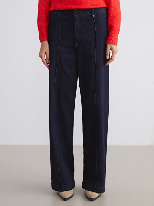 Wideleg Kad?n Jean Pantolon