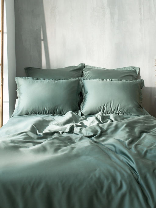 Пододеяльник 2-спальный SL Home, 200220 см, оливковый, тенсель - Sima-land home фото 4