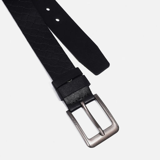 Ремень мужской, ширина 4 см, винт, пряжка металл, цвет чёрный - Simaland фото 2