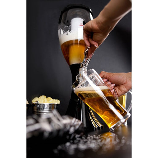 Башня пивная Вавилон, колба 2 л, подсветка, батарейки Ag10, пластик, чёрная - Simaland фото 12