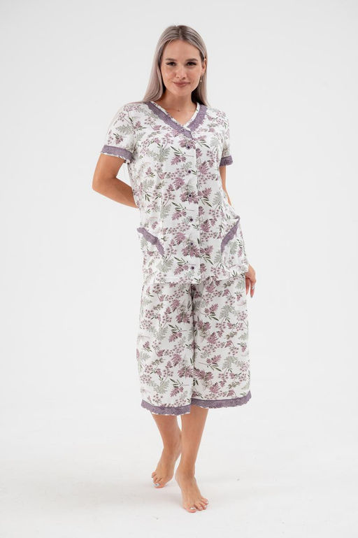 Пижама женская из кулирки Ворожея укроп макс - Амадэль фото 4