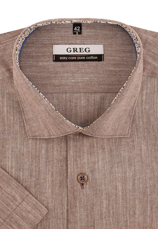 Сорочка мужская короткий рукав GREG 520/101/6255/Z/1p
