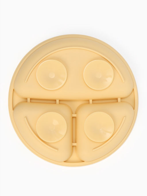 Тарелка детская секционная, 3 секции, молочный, Mum&Baby