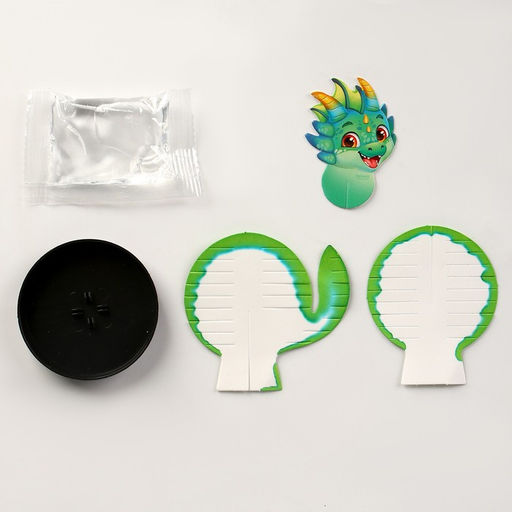 Набор для опытов Новогодние кристаллы, зелёный дракончик - Эврики фото 3