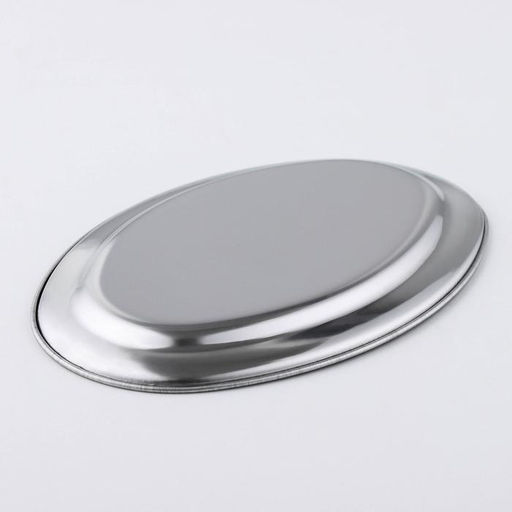 Поднос, 21.5×15×1.5 см, нержавеющая сталь, серебристый