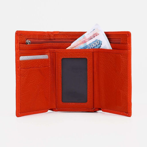 Кошелёк на магнитах, цвет оранжевый - Simaland фото 5