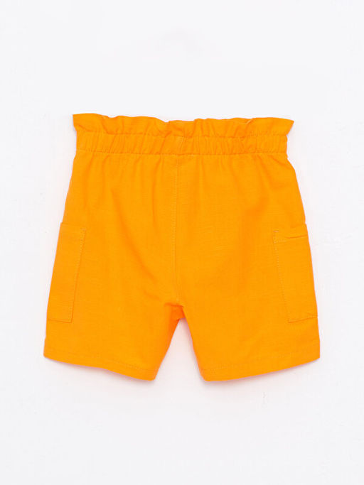 Beli Lastikli Basic Poplin K?z ?ocuk ?ort - Waikiki фото 2