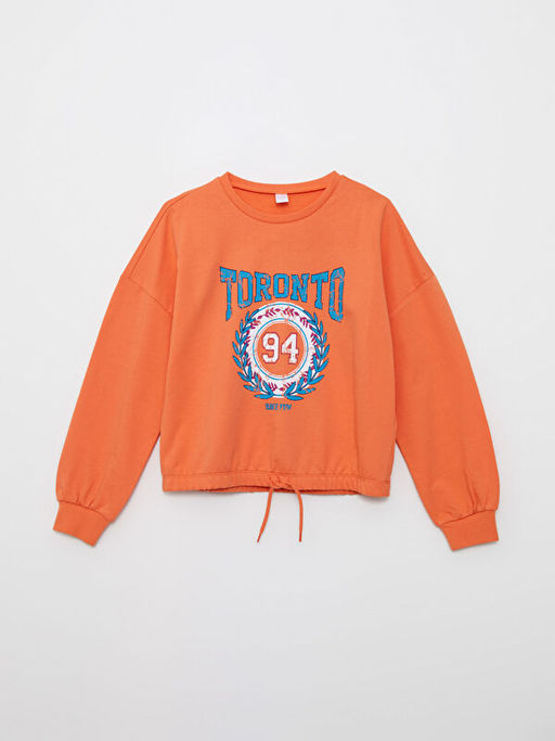 Bisiklet Yaka Bask?l? Uzun Kollu K?z ?ocuk Pijama Tak?m? - Waikiki фото 2