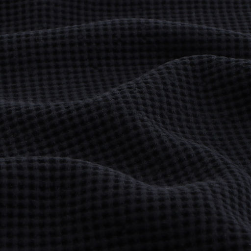 Полотенце вафельное SL HOME: Linen «Дарк Маре», 40×70 см, чёрное