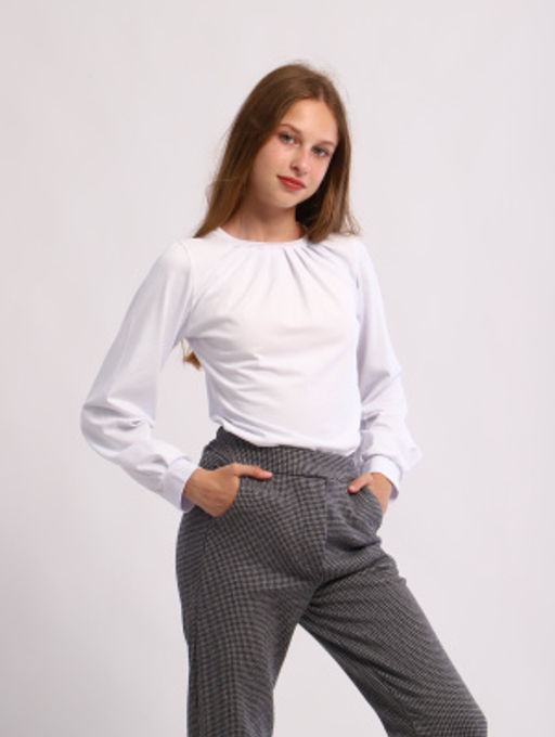 Лонгслив Амелия белый - Ладошки фото 8