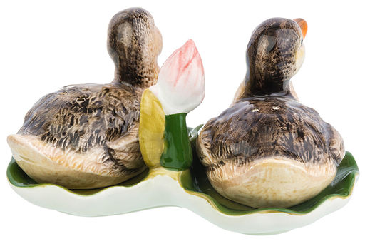 Набор для специй 3 пр. 40 мл 14*10*7 см Уточки, солонка, перечница, подставка - Elan gallery фото 6