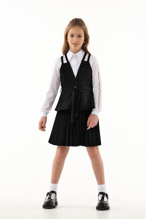Школьный жилет для девочки Mooriposh, модель 1114