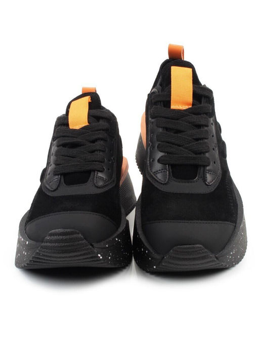 04-S77-41 BLACK Кроссовки женские (натуральная кожа, натуральная замша)