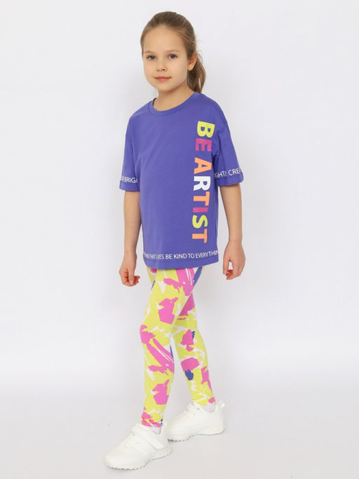 CRB wear/CSJG 63756-44-394 Футболка для девочки,фиолетовый/Ex.Cherubino  фото 4