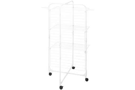 Сушилка 3-х уровневая 69*62,5*135 см Белая складная, на колесиках - Elan gallery фото 9