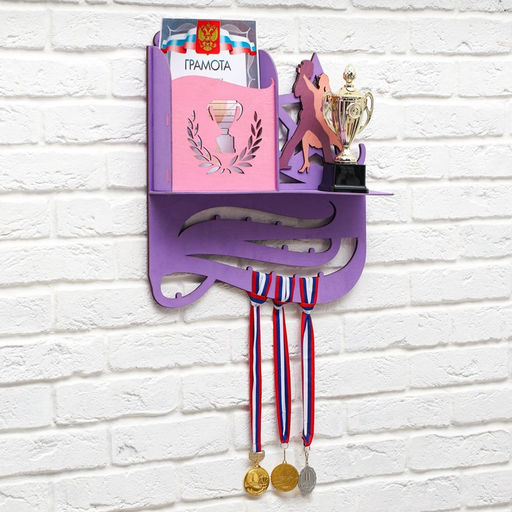 Медальница Танцы двухцветная покраска, карман, 460x485мм - Командор фото 3