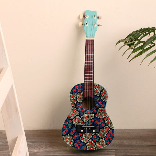 Сувенирный музыкальный инструмент гитара-укулеле «Любовь», 55×20×6 см