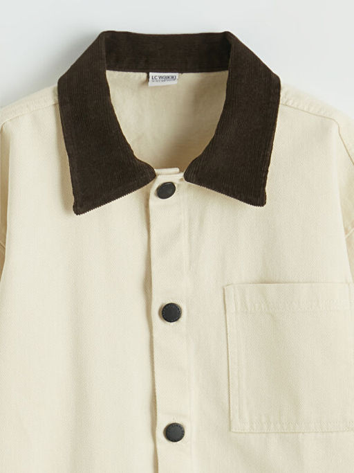 Kadife Yaka Erkek ?ocuk G?mlek Ceket