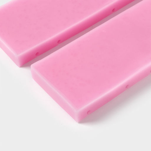 Молд для заливки шоколада Цифры 2026 с узором, 2 шт., силикон, 16.6?10.5 см, розовый