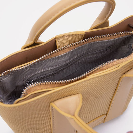 Сумка-тоут на молнии, цвет бежевый - Simaland фото 3