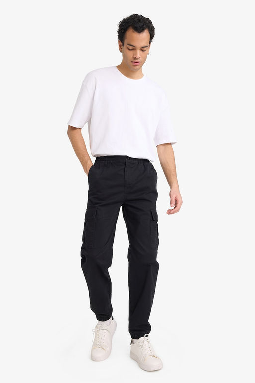 Габардиновые брюки-карго с карманами Regular Jogger - Defacto фото 9