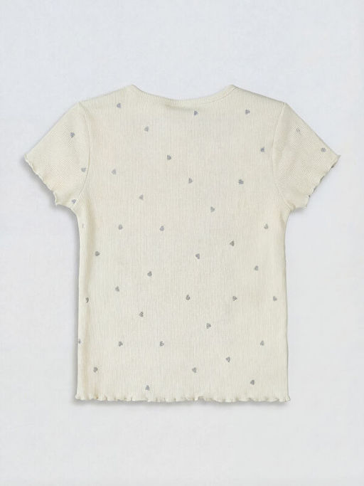 Kalp Desenli Fitilli K?z ?ocuk Ti??rt