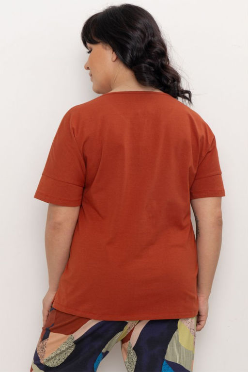 ФУТБОЛКА ЖЕНСКАЯ арт. 6514W-20331.1H-527.1385 - Almando melado фото 7