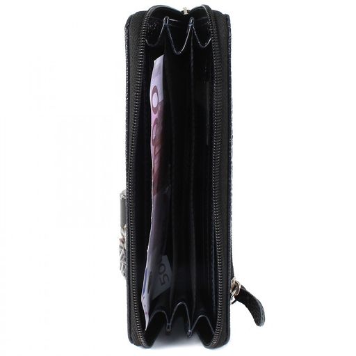 Портмоне женское Croco-ПР-951 натуральная кожа 3 отд, 11 карм, синий змея (202) 208538  фото 3