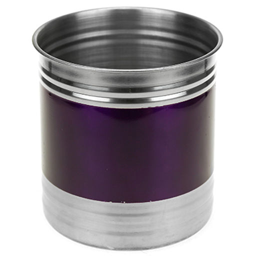 Банка для сыпучих продуктов из нержавеющей стали 1,4л, д12,5см, h13см, крышка пластмассовая с пароотводом, цветной корпус, фиолетовый, в коробке (Китай) - Домашняя мода фото 2