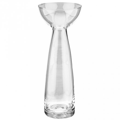 Ваза для цветов стеклянная "Гиацинт-2" 0,68л, д10см, h25см (Россия)