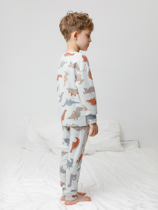 К 1587/речной перламутр,динозавры пижама дет