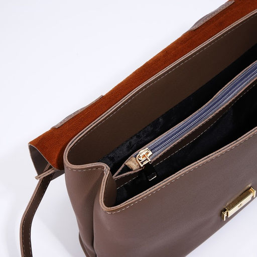 Сумка-мессенджер на молнии, цвет коричневый - Simaland фото 9