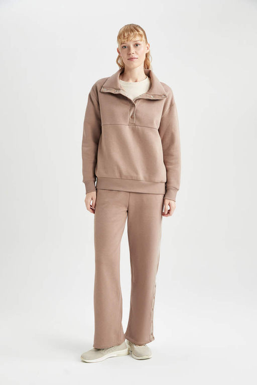 DeFactoFit Толстовка Oversize с воротником-стойкой Polar Sportsman фото 2