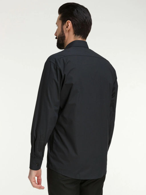Сорочка мужская длинный рукав GREG 340/119/BLK