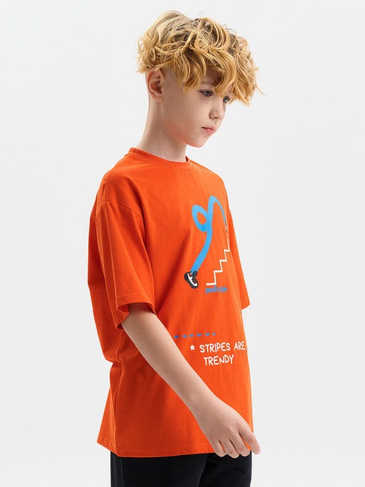 PELICAN, футболка для мальчиков, Красный  фото 2