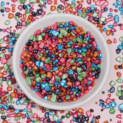 Цена за 2 шт. Кондитерская посыпка с мягким центром Крошка Люкс, перламутровая, 50 г - Кондимир фото 2