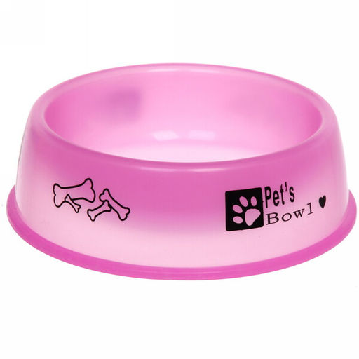 Цена за 3 шт. Миска пластиковая "Мр. Декстер", цвет розовый, 18*5см /450мл