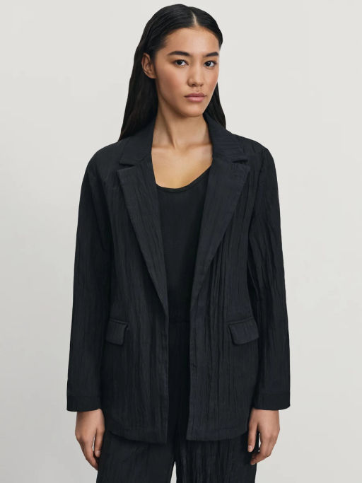 Жакет свободного кроя из жатой ткани / Zarina  фото 3