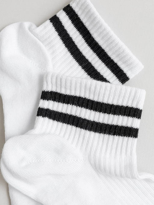 Цена за 5 пар! НОСКИ ЖЕНСКИЕ белый 366K-1643