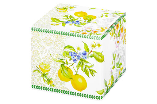 Сахарница 320 мл 9*9*10 см Лимоны + ложка, NEW BONE CHINA - Elan gallery фото 7