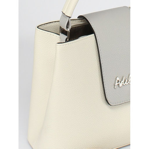 Сумка женская искусственная кожа ADEL-46, 1отд+карм/пер, плечевой ремень, бежевый/серый флотер 259208 - Adelia фото 4