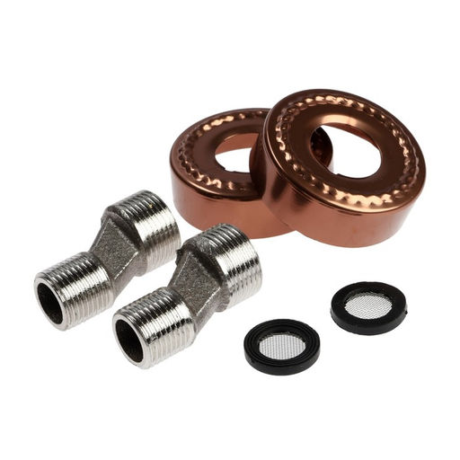 Душевая система ZEIN Z3870, смеситель, тропическая и ручная лейка, алюминий, bronze